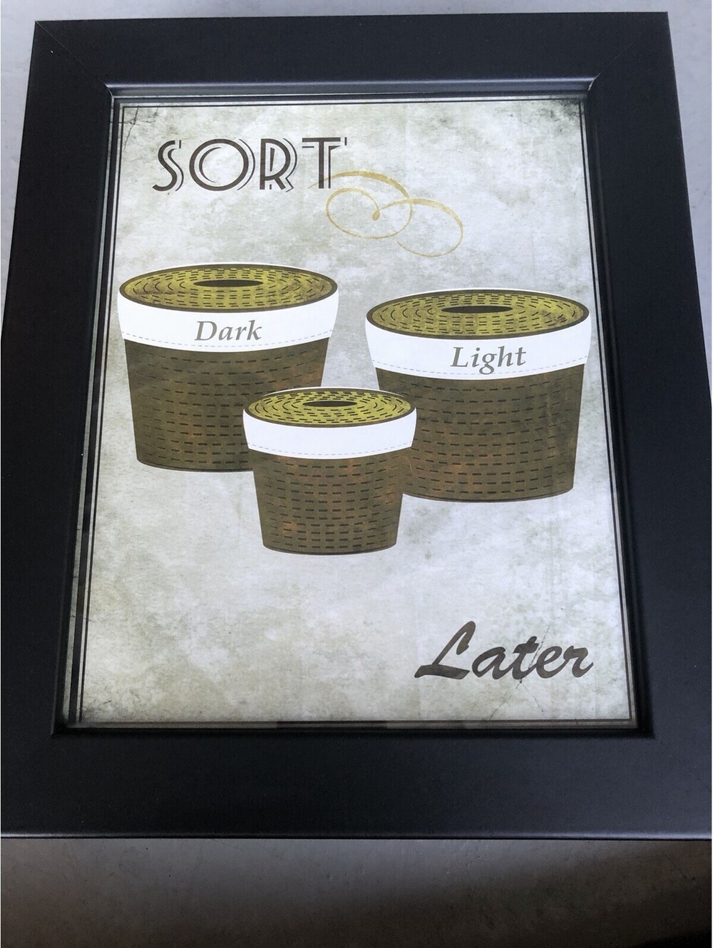 Lot of 4 Laundry Room Decor Signs